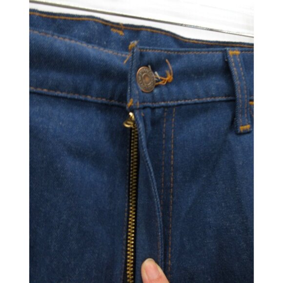 VINTAGE Levis Jeans 38X31 Bootcut Denim Orange Tab Western Pants NEW - Picture 2 of 10
